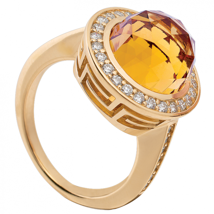 Кольцо Ronde из желтого золота